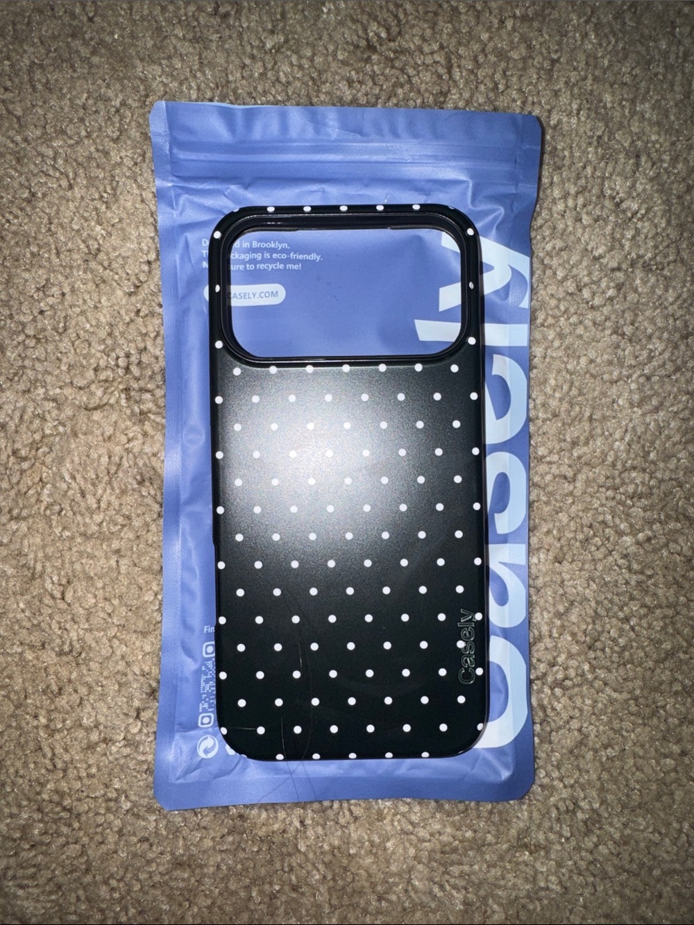 Black Polka Dot Phone Case